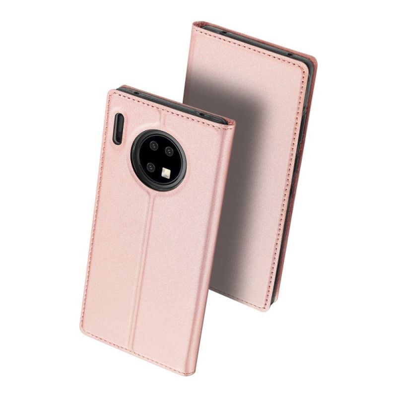δερματινη θηκη Huawei Mate 30 Pro Μαύρο Skin Pro Σειρά Dux Ducis