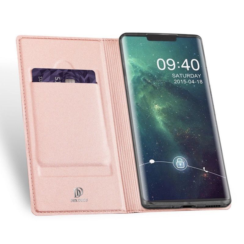 δερματινη θηκη Huawei Mate 30 Pro Μαύρο Skin Pro Σειρά Dux Ducis