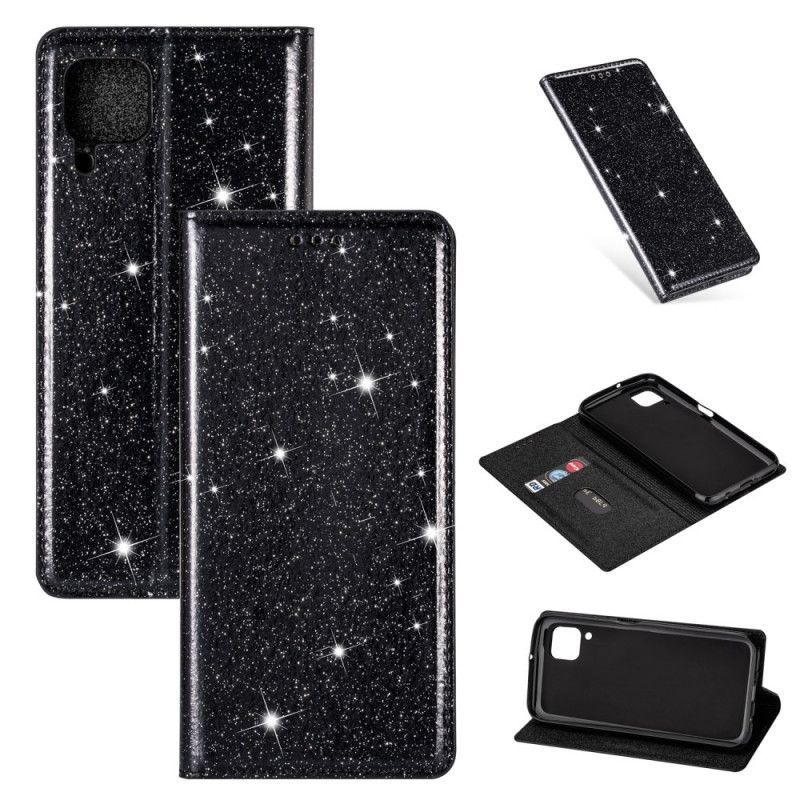 δερματινη θηκη Huawei P40 Lite Μαύρο Στυλ Γκλίτερ