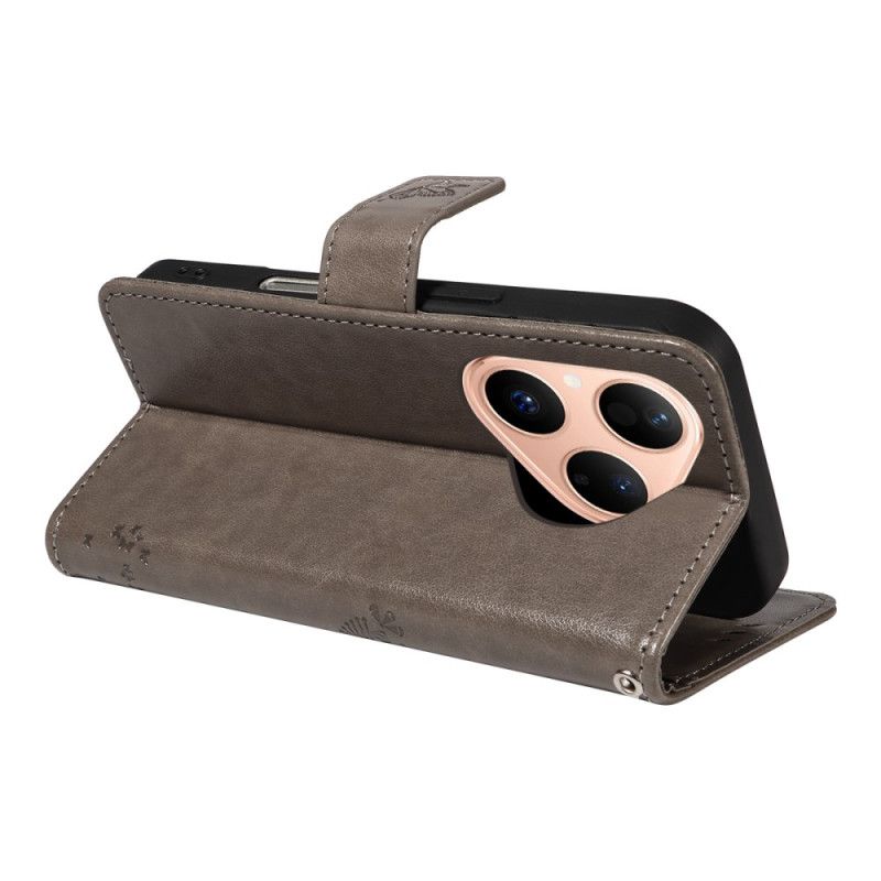 Δερματινη Θηκη Huawei Pura 80 Γάτα Και Δέντρο