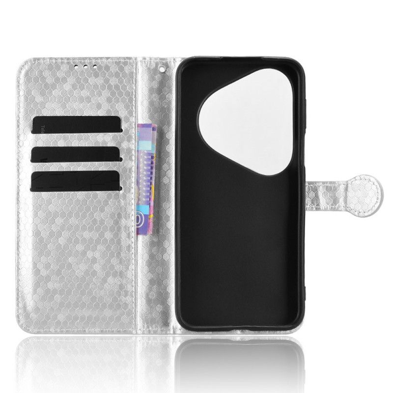 Δερματινη Θηκη Huawei Pura 80 Pro Κουκκίδες Με Γκλίτερ Σιλικόνης