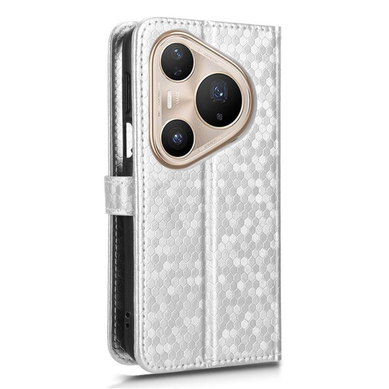 Δερματινη Θηκη Huawei Pura 80 Pro Κουκκίδες Με Γκλίτερ Σιλικόνης