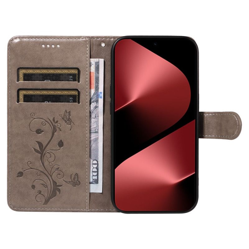 Δερματινη Θηκη Huawei Pura 80 Pro Λουλουδάτο Σχέδιο