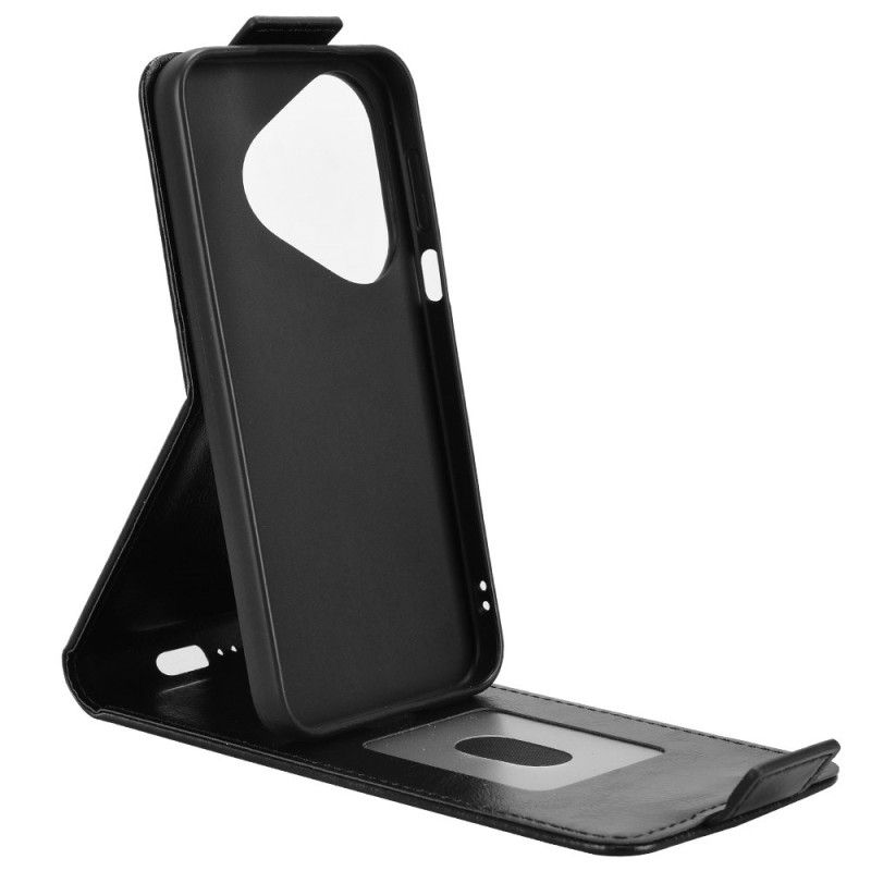 Δερματινη Θηκη Huawei Pura 80 Σχεδιασμός Με Κάθετο Πτερύγιο