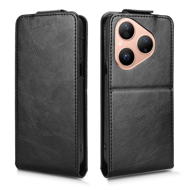 Δερματινη Θηκη Huawei Pura 80 Σχεδιασμός Με Κάθετο Πτερύγιο