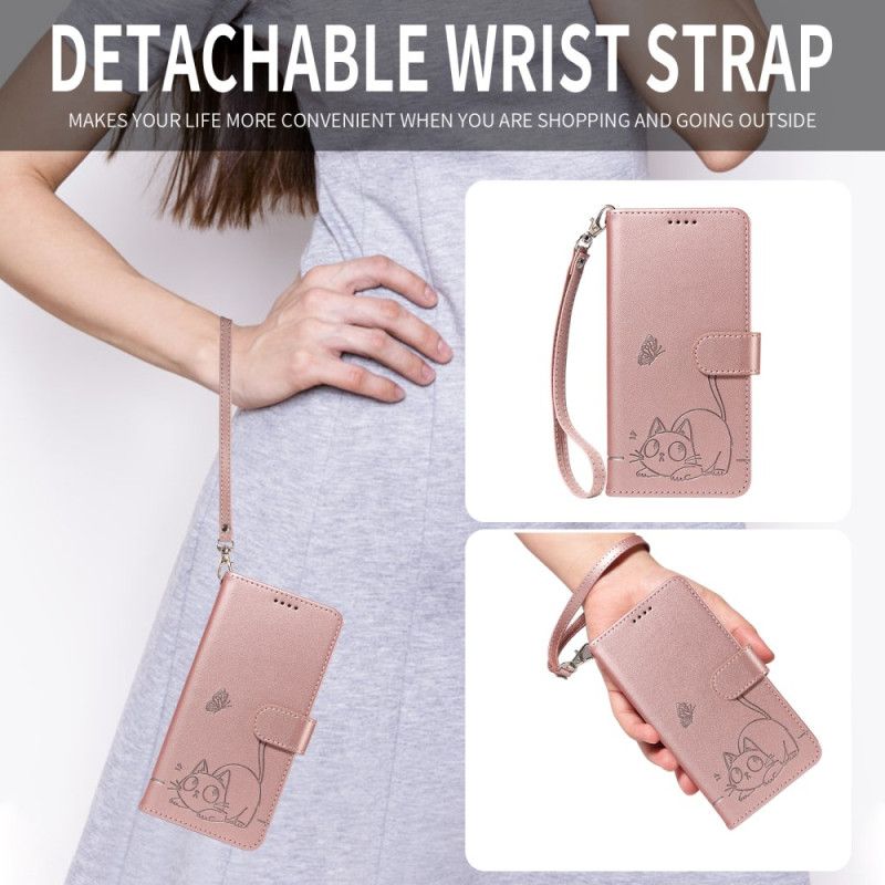 Δερματινη Θηκη Huawei Pura 80 Ultra Γάτα Και Γραφικό