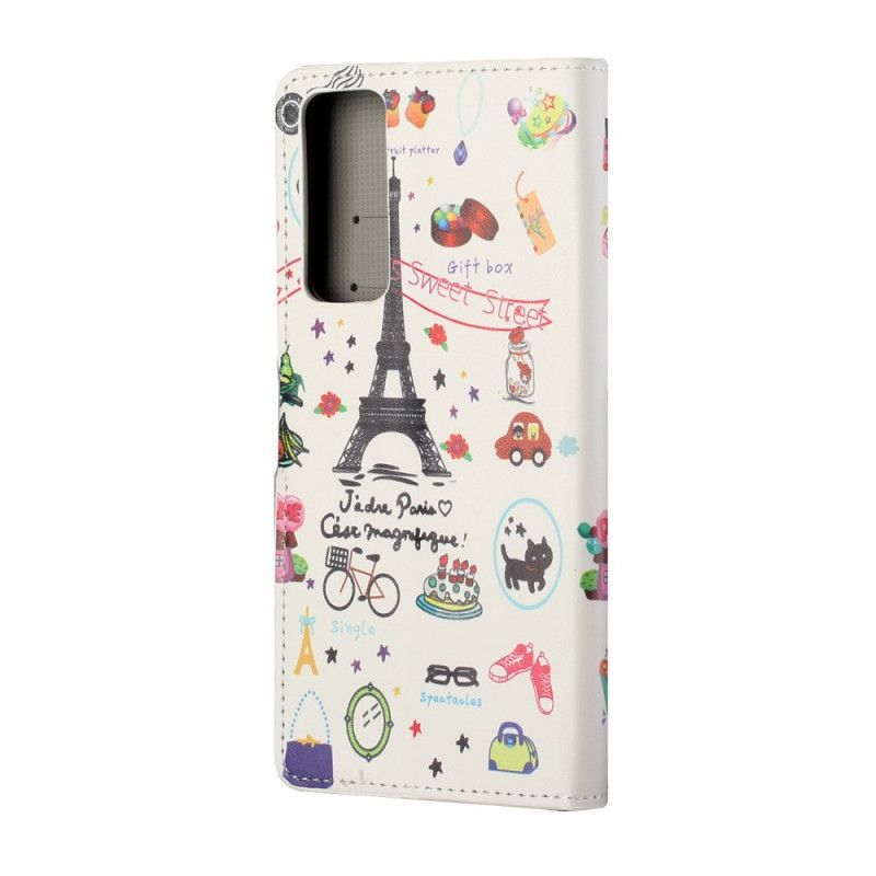 Κάλυμμα Folio Huawei P Smart 2021 Θήκες Κινητών Λατρεύω Το Παρίσι