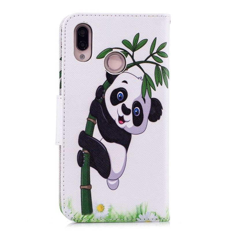 Κάλυμμα Folio Huawei P20 Lite Panda Σε Μπαμπού
