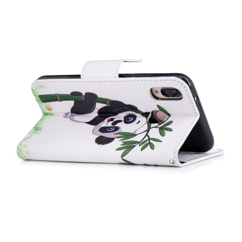 Κάλυμμα Folio Huawei P20 Lite Panda Σε Μπαμπού