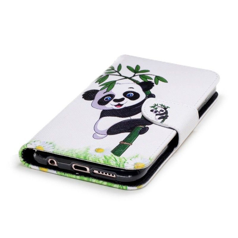Κάλυμμα Folio Huawei P20 Lite Panda Σε Μπαμπού