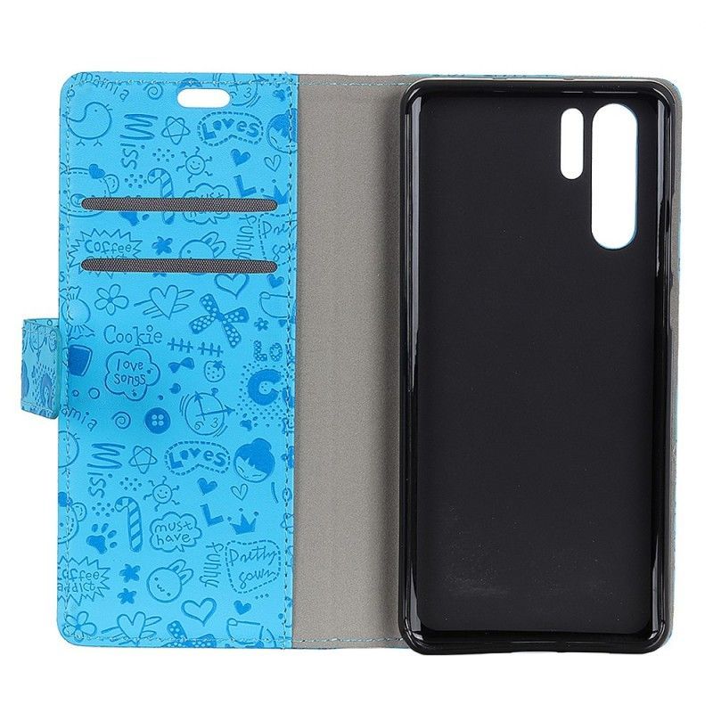 Κάλυμμα Folio Huawei P30 Pro Χαριτωμένη Αγάπη