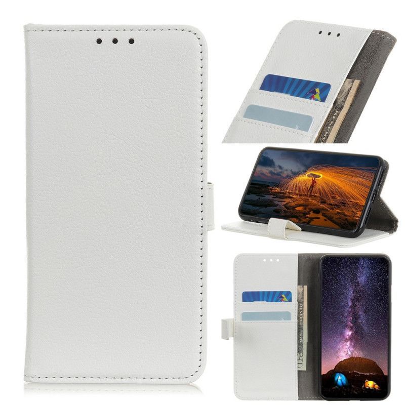 Κάλυμμα Folio Huawei P40 Lite E / Y7p Ματζέντα Ρετρό Λίτσι