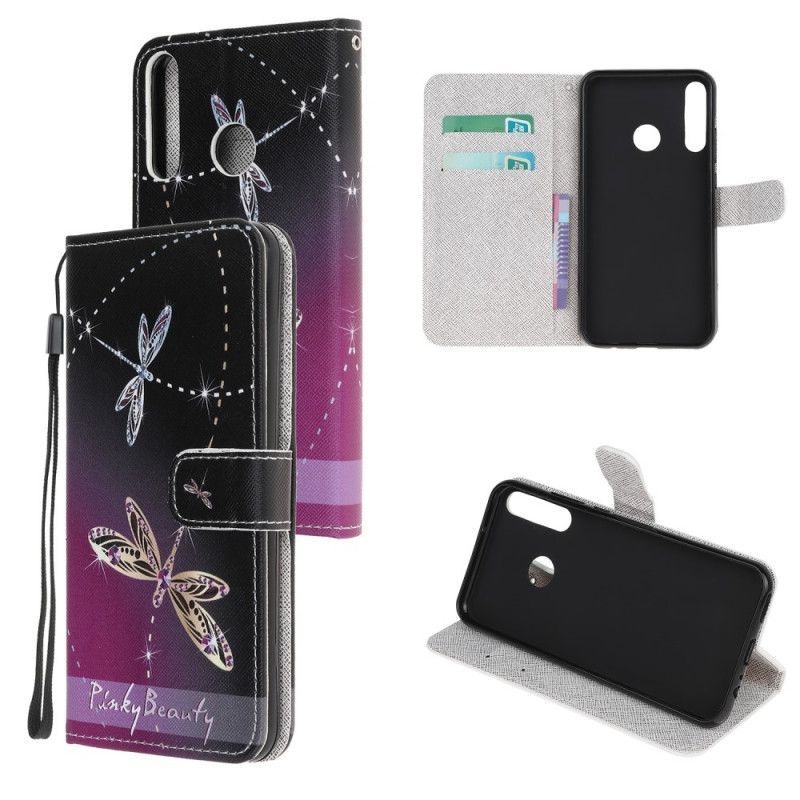 Κάλυμμα Folio Huawei P40 Lite E / Y7p Θήκες Κινητών Στρινγκ Λιβελλούλες