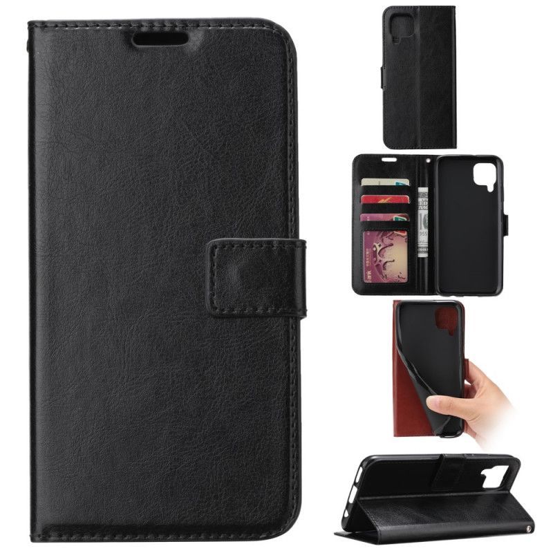 Κάλυμμα Folio Huawei P40 Lite Μαύρο Εξαιρετικά Λεπτό Δερμάτινο Εφέ