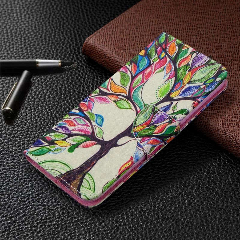 Κάλυμμα Folio Huawei P40 Lite Θήκες Κινητών Χρωματιστό Δέντρο
