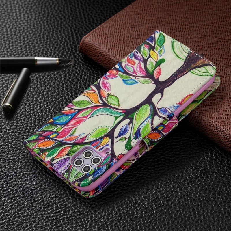 Κάλυμμα Folio Huawei P40 Lite Θήκες Κινητών Χρωματιστό Δέντρο