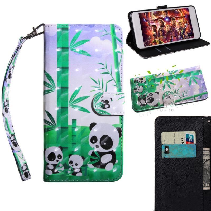 Κάλυμμα Folio Huawei Y6p Θήκες Κινητών Οικογένεια Panda