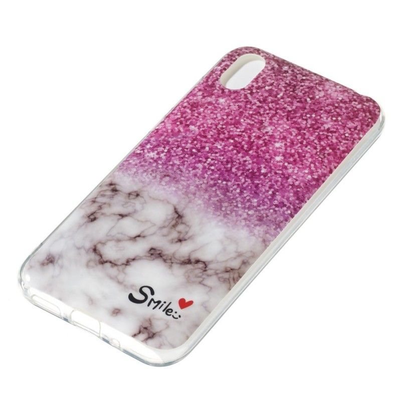 Κάλυμμα Για Huawei Y5 2019 / Honor 8S Marble Glitter And Smile