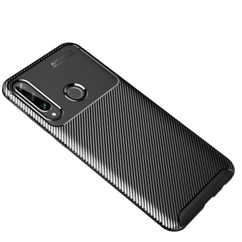 Κάλυμμα Για Huawei Y6p Μαύρο Εύκαμπτη Υφή Από Ανθρακονήματα