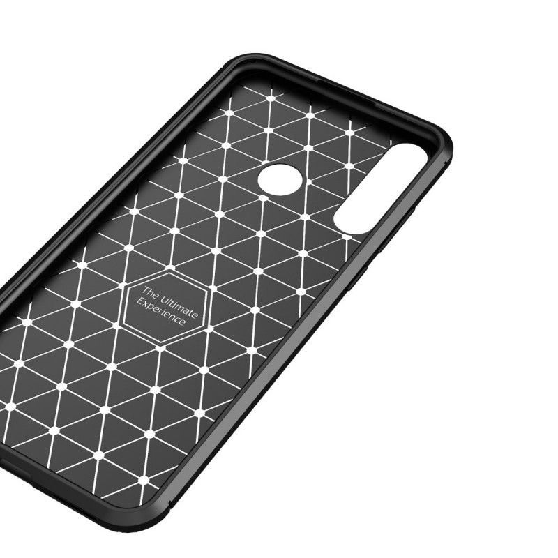 Κάλυμμα Για Huawei Y6p Μαύρο Εύκαμπτη Υφή Από Ανθρακονήματα