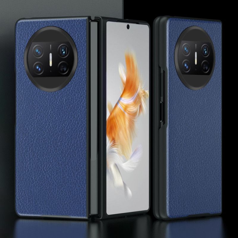 Κάλυμμα Huawei Mate X3 Θήκες Κινητών Δέρμα Λίτσι