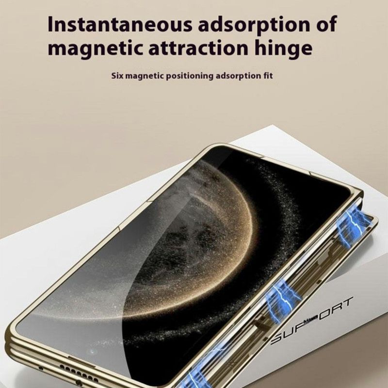 Κάλυμμα Huawei Mate X6 Διαφανές Με Μεντεσέ Και Σκληρυμένο Γυαλί Σιλικόνης