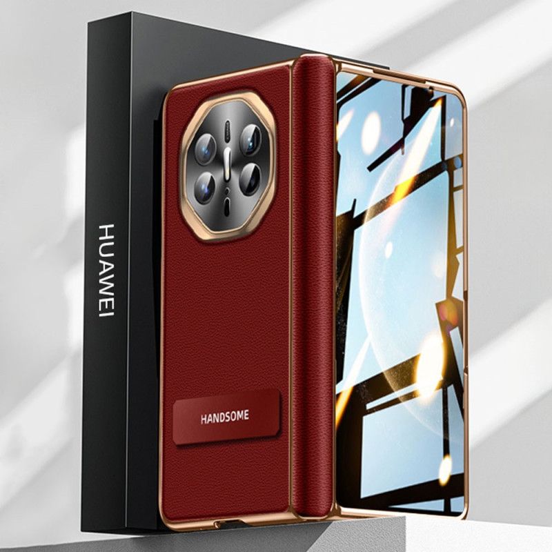 Κάλυμμα Huawei Mate X6 Υφή Δέρματος Με Προστατευτικό Οθόνης Σιλικόνης