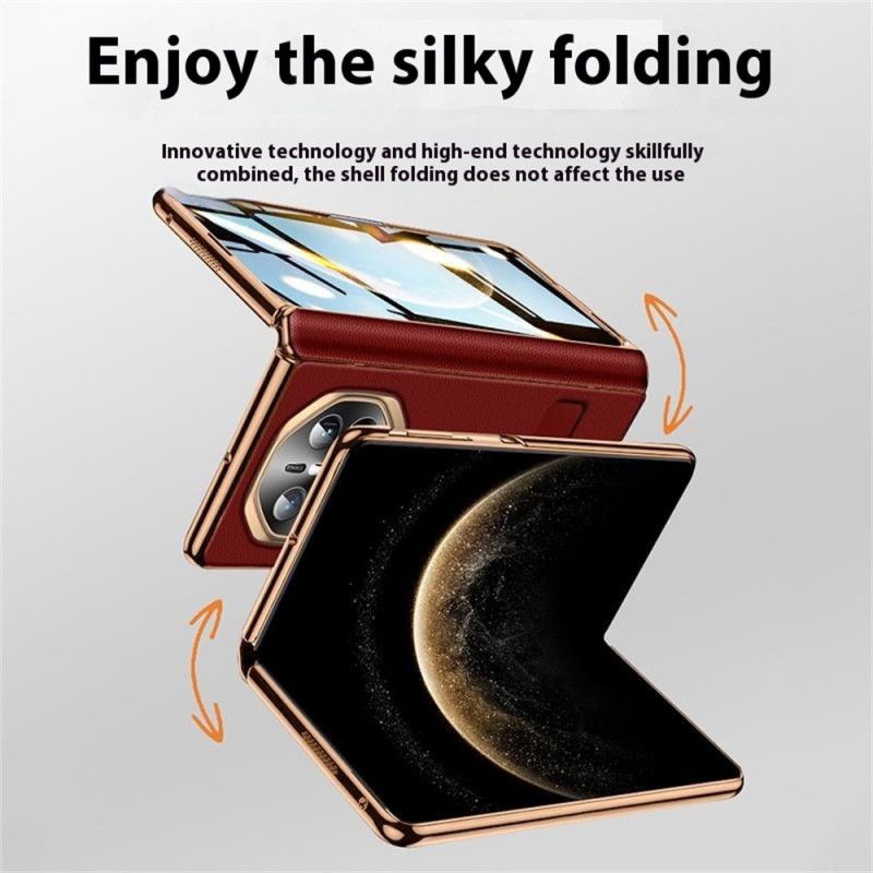 Κάλυμμα Huawei Mate X6 Υφή Δέρματος Με Προστατευτικό Οθόνης Σιλικόνης