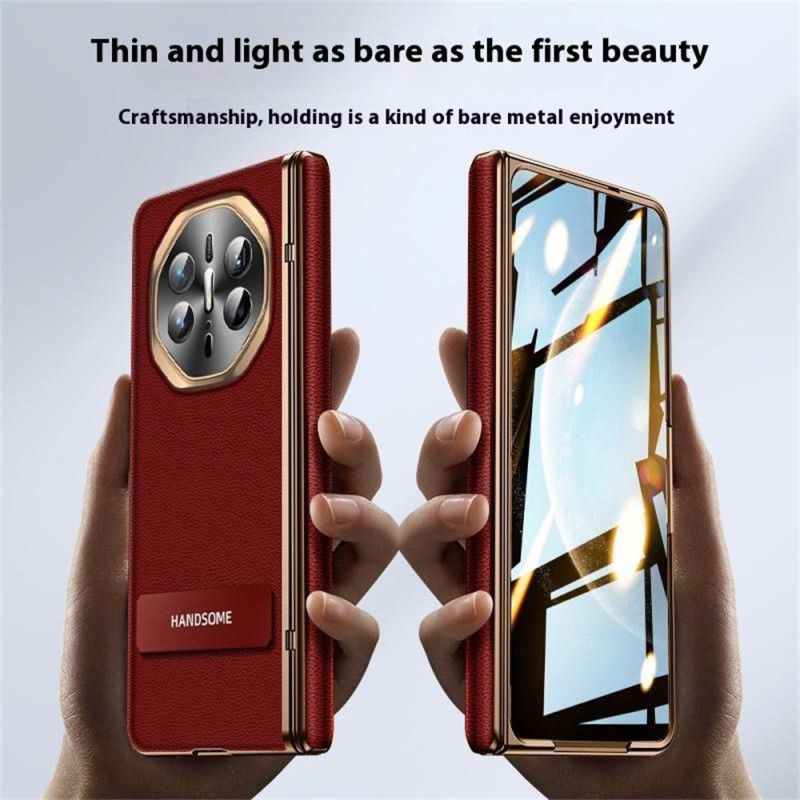 Κάλυμμα Huawei Mate X6 Υφή Δέρματος Με Προστατευτικό Οθόνης Σιλικόνης