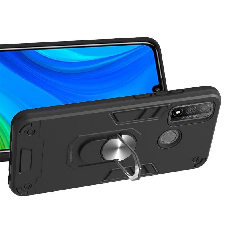 Κάλυμμα Huawei P Smart 2020 Μαύρο Αποσπώμενος Δακτύλιος