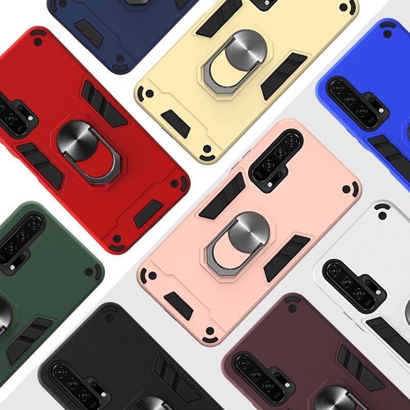 Κάλυμμα Huawei P Smart 2020 Μαύρο Αποσπώμενος Δακτύλιος