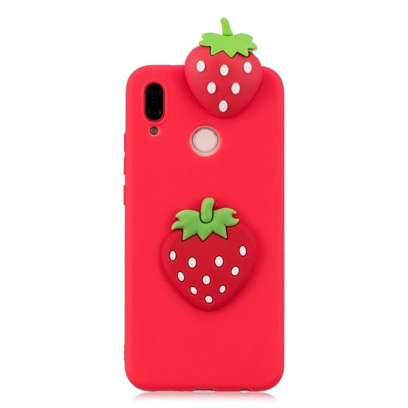 Κάλυμμα Huawei P20 Lite 3D Φράουλα