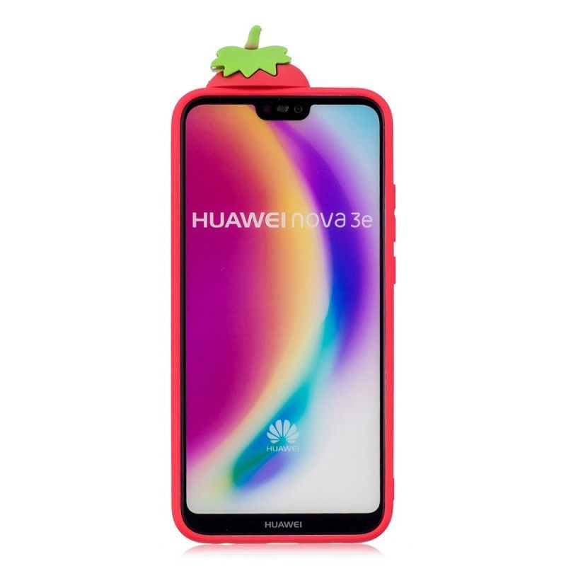 Κάλυμμα Huawei P20 Lite 3D Φράουλα