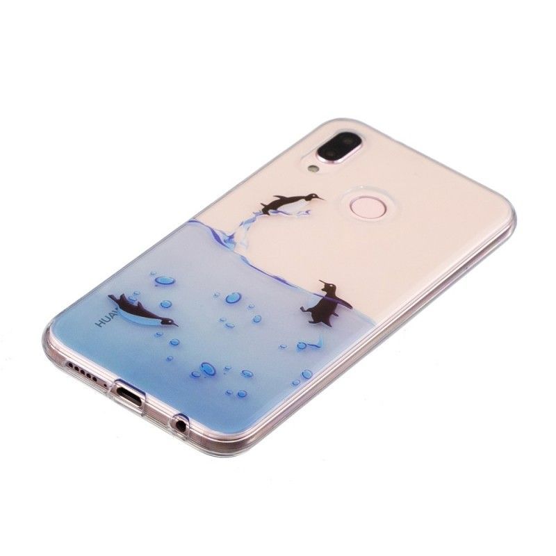 Κάλυμμα Huawei P20 Lite Σετ Πιγκουίνου Χωρίς Ραφή σιλικόνης