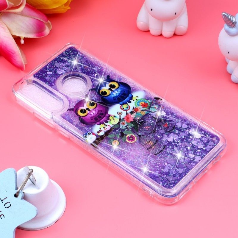 Κάλυμμα Huawei P30 Lite Κουκουβάγιες Γκλίτερ
