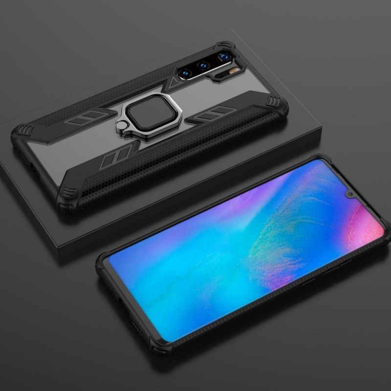 Κάλυμμα Huawei P30 Pro Μαύρο Πολεμιστής Με Δαχτυλίδι