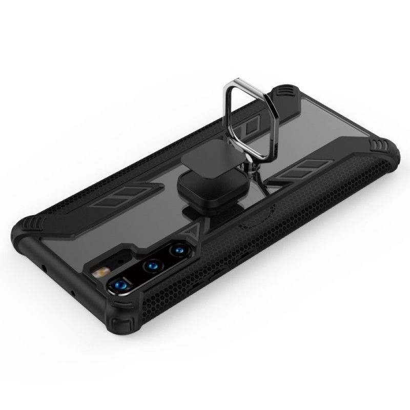 Κάλυμμα Huawei P30 Pro Μαύρο Πολεμιστής Με Δαχτυλίδι