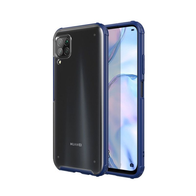 Κάλυμμα Huawei P40 Lite Μαύρο Υβριδικό Σχέδιο Με Άκρα Σιλικόνης