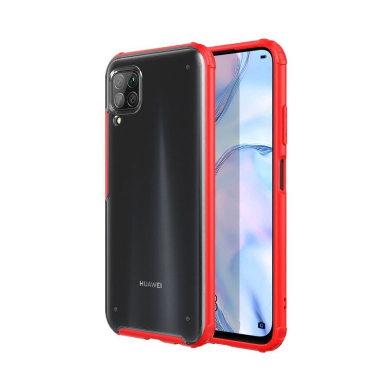 Κάλυμμα Huawei P40 Lite Μαύρο Υβριδικό Σχέδιο Με Άκρα Σιλικόνης