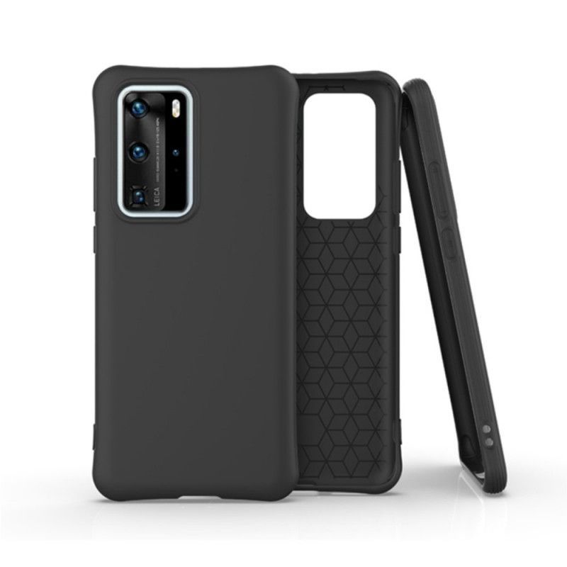 Κάλυμμα Huawei P40 Pro Μαύρο Εύκαμπτη Ματ Σιλικόνη