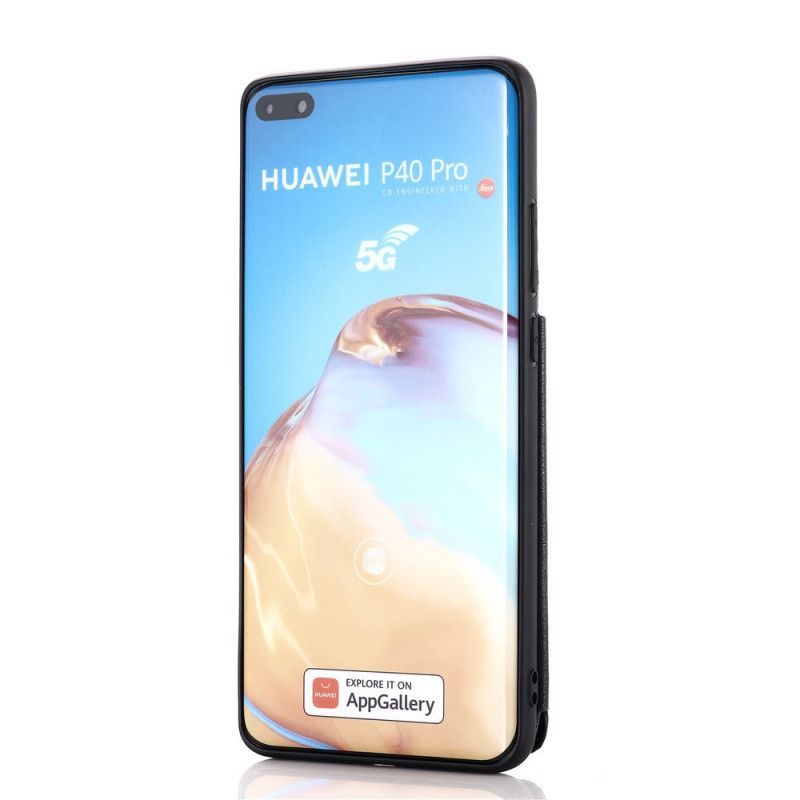 Κάλυμμα Huawei P40 Pro Μαύρο Θήκη Κάρτας Υποστήριξης