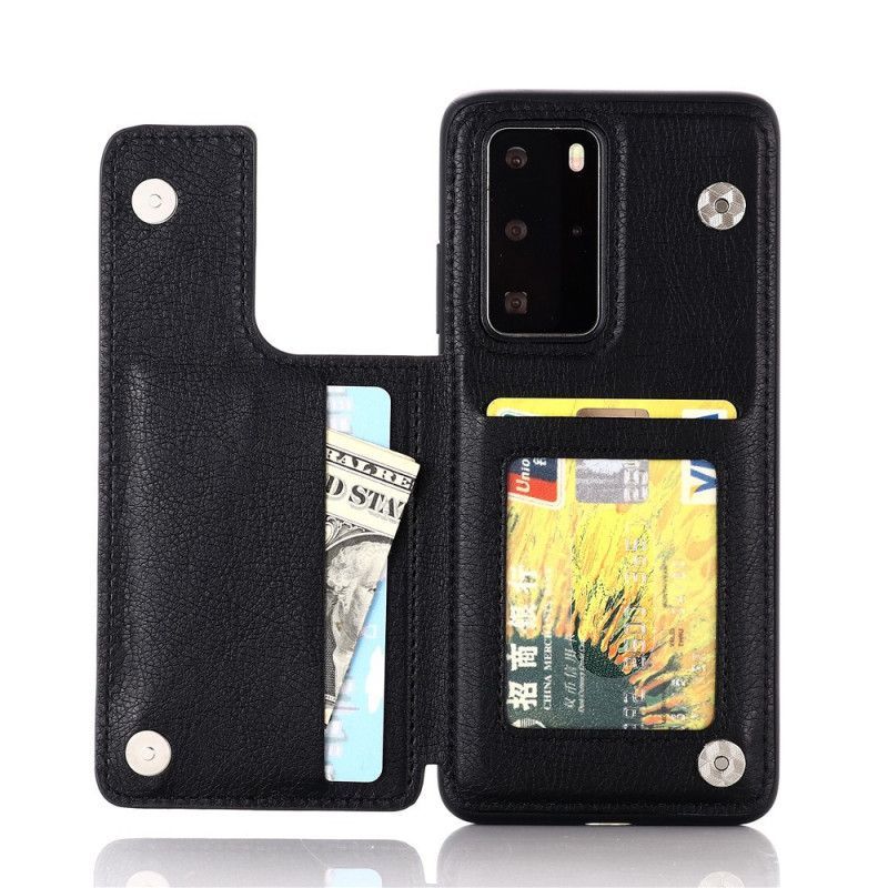 Κάλυμμα Huawei P40 Pro Μαύρο Θήκη Κάρτας Υποστήριξης