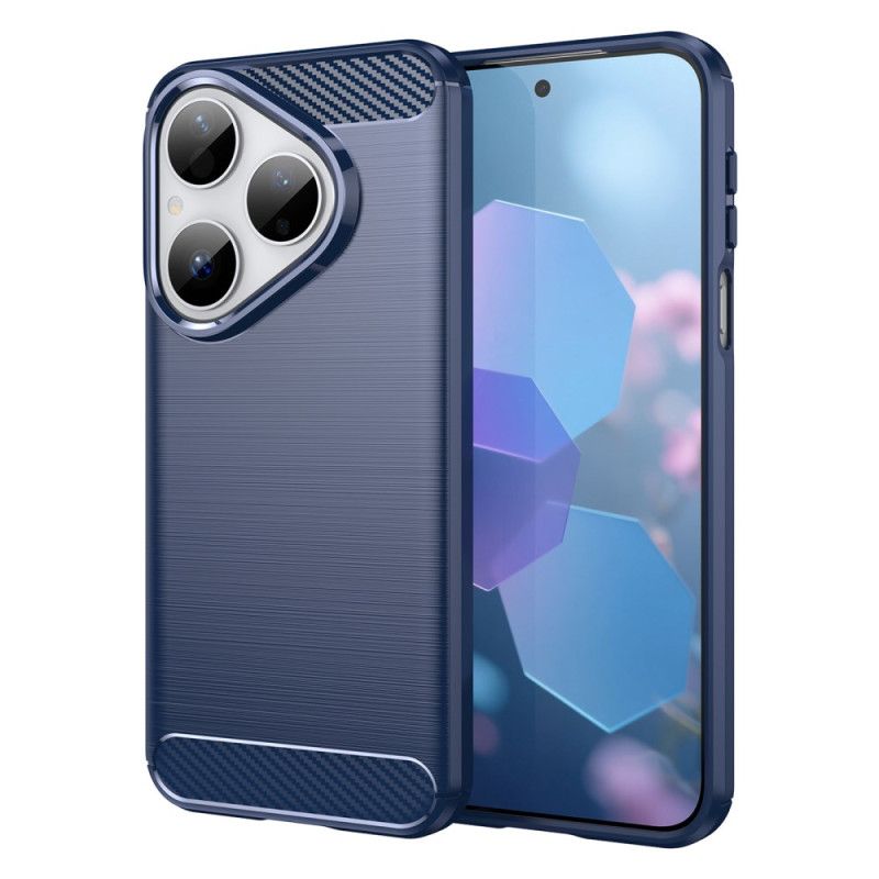 Κάλυμμα Huawei Pura 80 Βουρτσισμένο Ανθρακονήματα Σιλικόνης