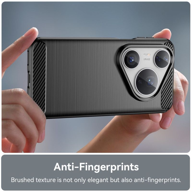 Κάλυμμα Huawei Pura 80 Pro Βουρτσισμένο Ανθρακονήματα