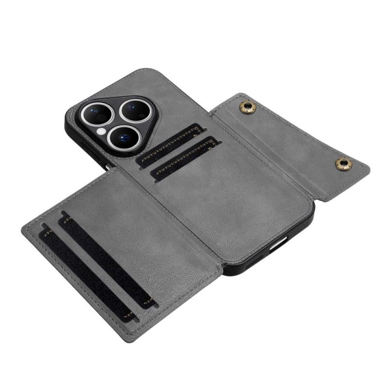 Κάλυμμα Huawei Pura 80 Θήκες Κινητών Θήκη Για Κάρτες Με Εφέ Δέρματος