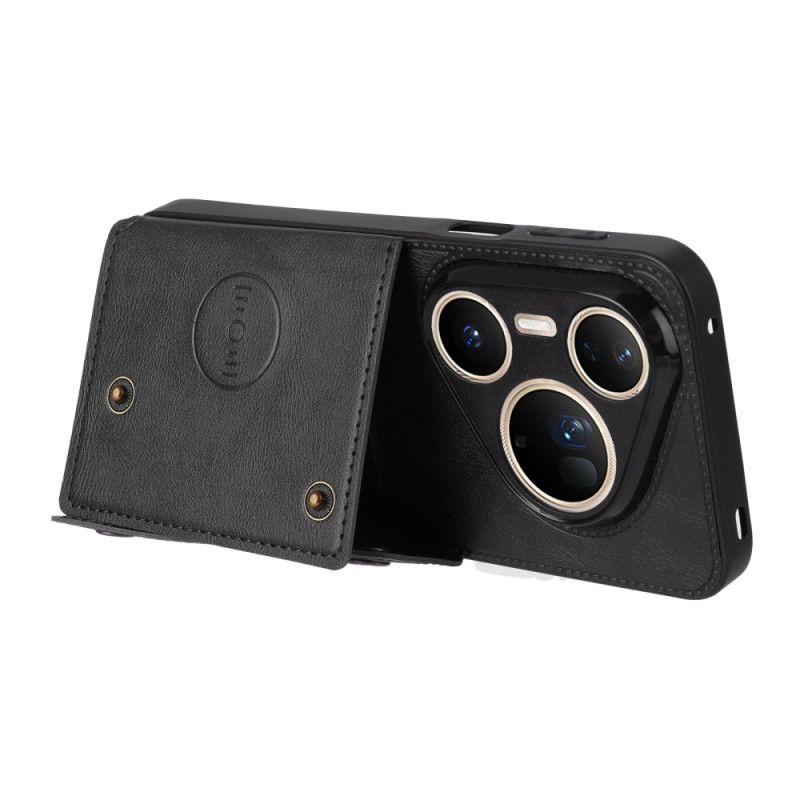 Κάλυμμα Huawei Pura 80 Ultra Θήκη Κάρτας Με Εφέ Δέρματος