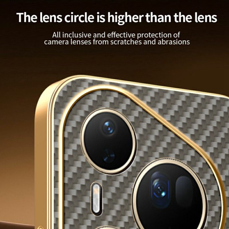 Κάλυμμα Huawei Pura 80 Ultra Υφή Από Ανθρακόνημα