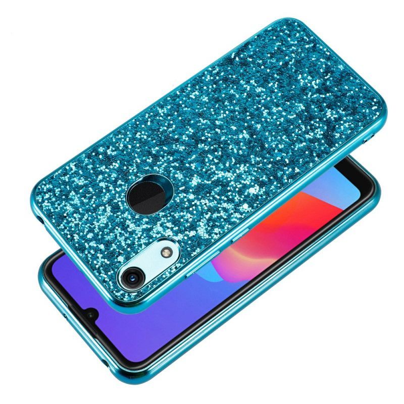 Κάλυμμα Huawei Y6 2019 Κόκκινο Γκλίτερ Υψηλής Ποιότητας σιλικόνης