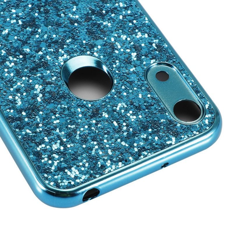 Κάλυμμα Huawei Y6 2019 Κόκκινο Γκλίτερ Υψηλής Ποιότητας σιλικόνης