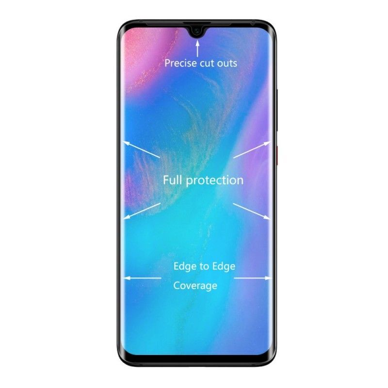 Προστασία Από Σκληρυμένο Γυαλί Huawei P30 Pro Μαύρο Hat Prince